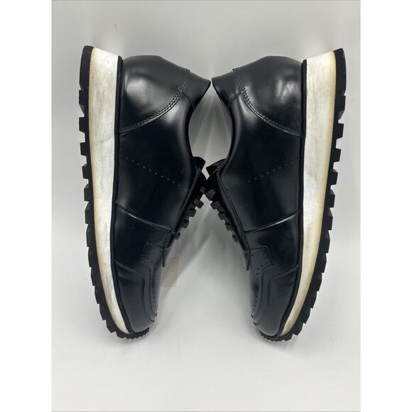 Girotti Men’s BLACK Patent Leather Sneakers Handmade Size EU 41 main image 4
